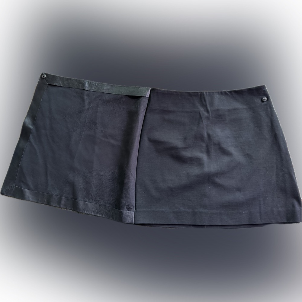 Theory Black Leather Stilla Mini Skirt size 00 - Picture 7 of 7